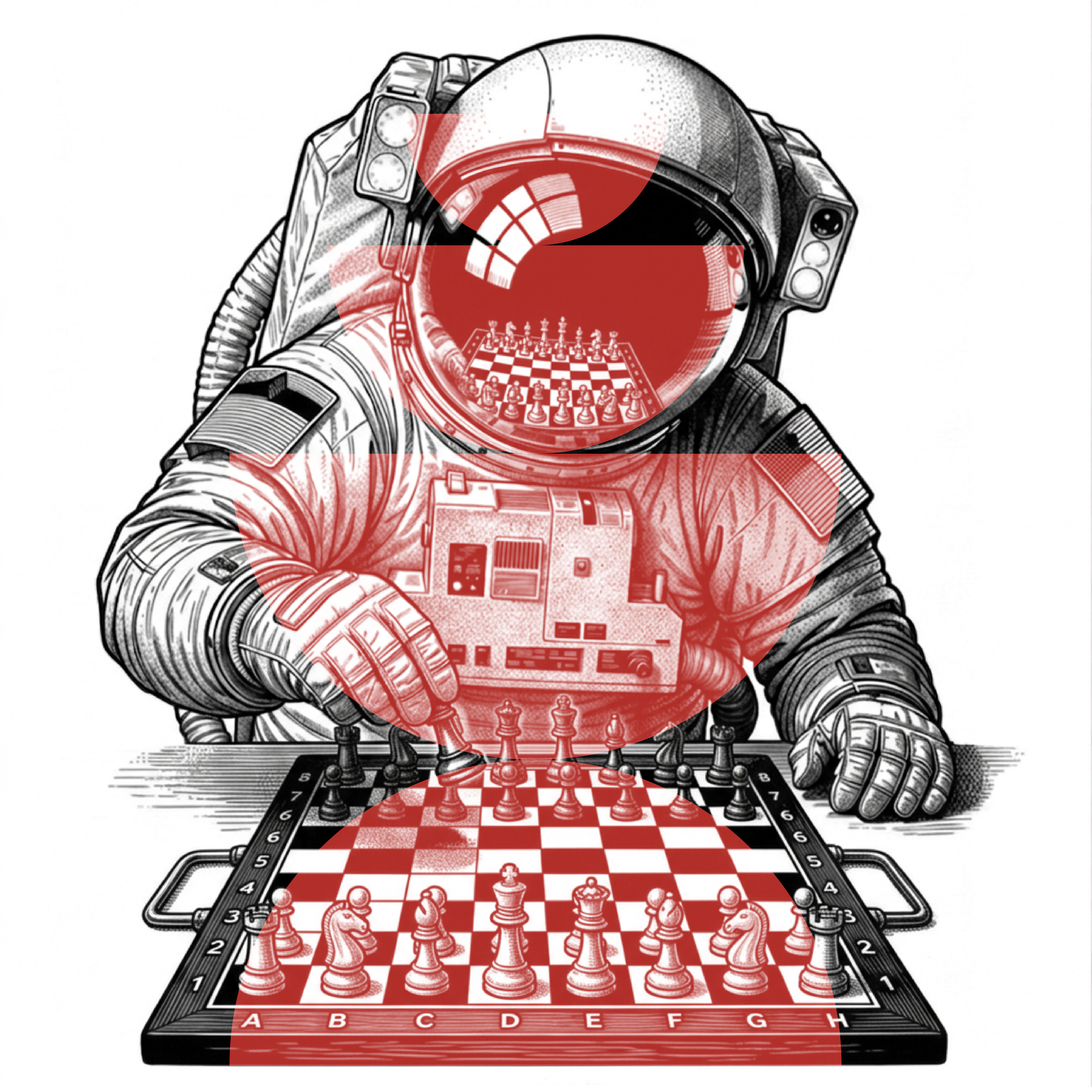 Fractional CMO astronaut playing chess